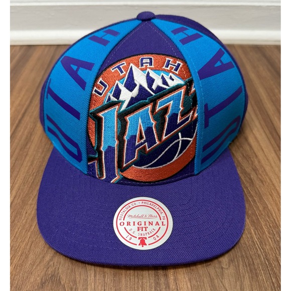 Mitchell & Ness Other - Mitchell & Ness Utah Jazz NBA Big Face Callout HWC Snapback Hat Purple